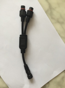 2pin  4pin Black Pigtail Plastics Waterproof IP65 IP67 IP68 LED Connector Male Female Plug With Screw And Nut